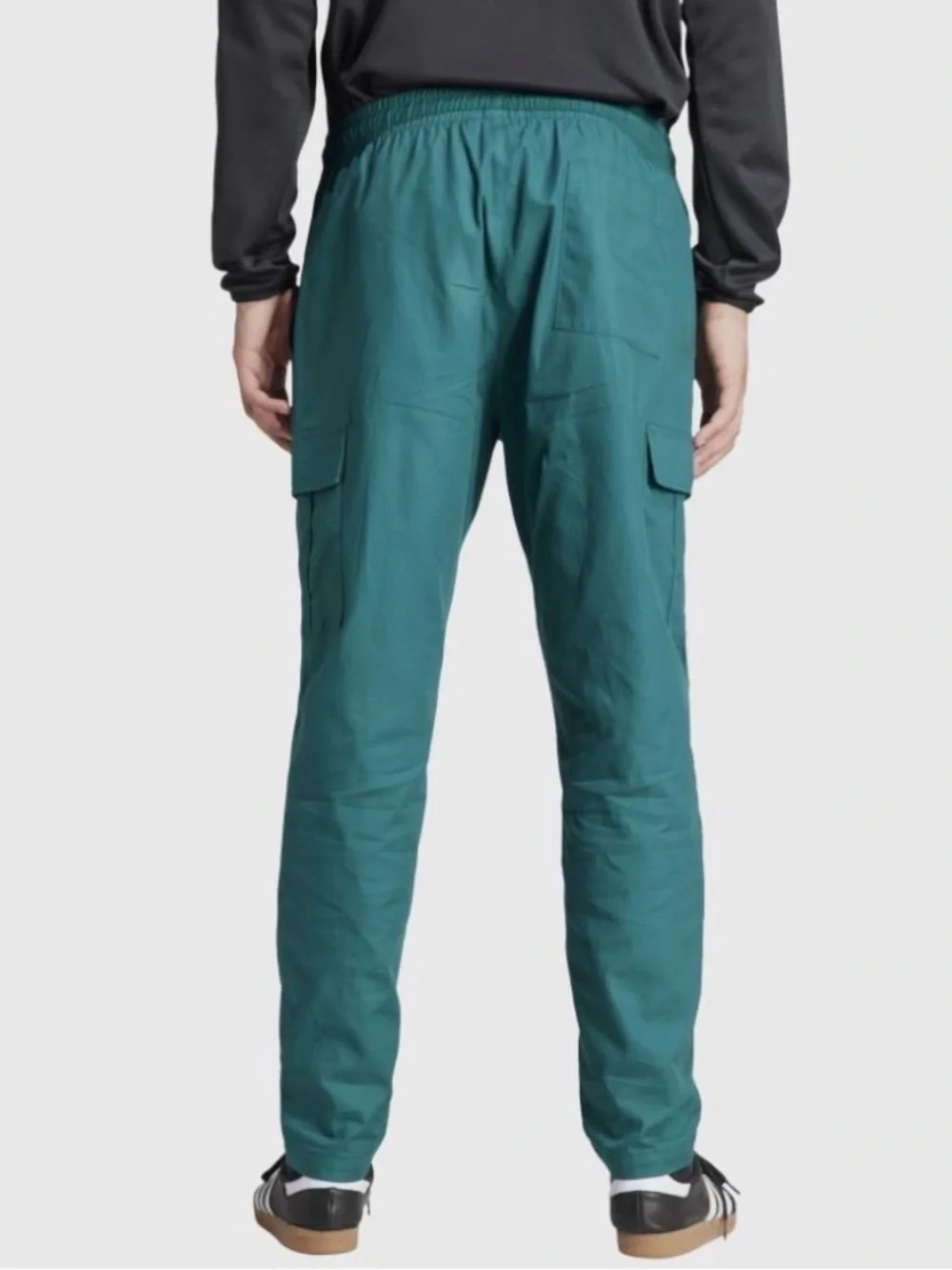 Legacy teal Adidas Originals Trefoil woven cargo pants